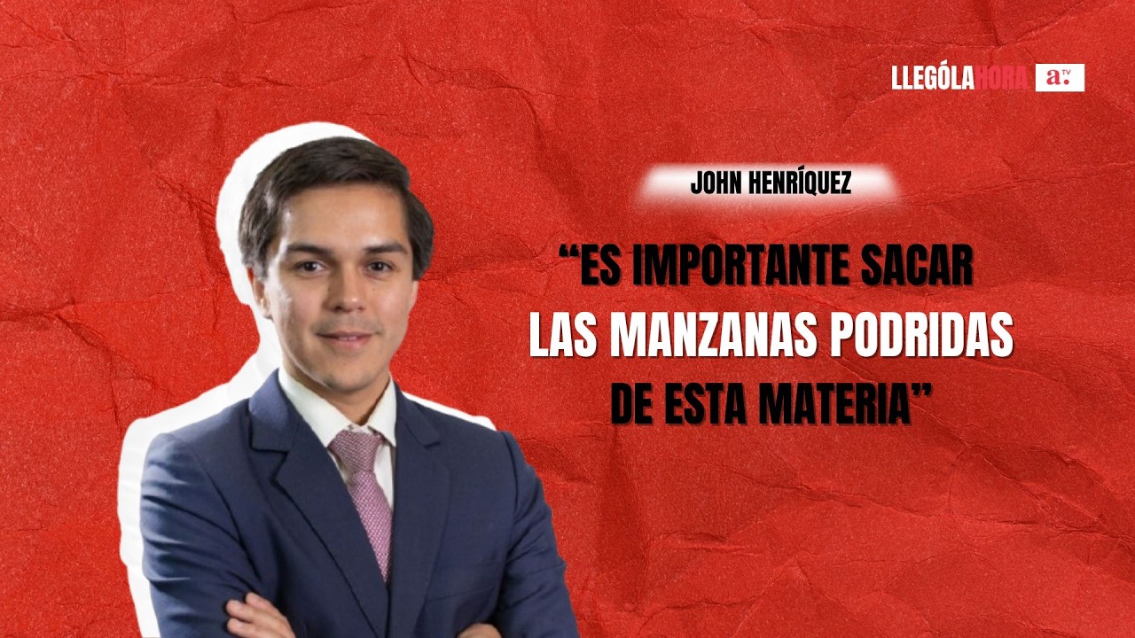 John Henríquez: “Es importante sacar las manzanas podridas de estas materias”