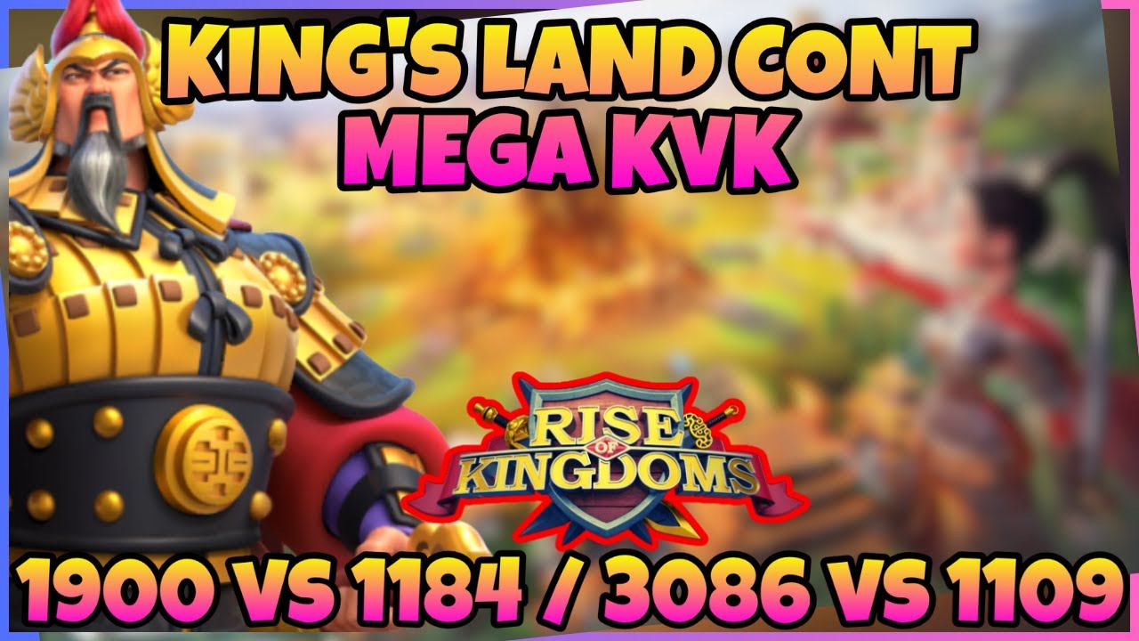 1718 vs 1592 Zone 5 + King's Land War Cont! |  1900 vs 1184 / 3086 vs 1109 | Rise of Kingdoms