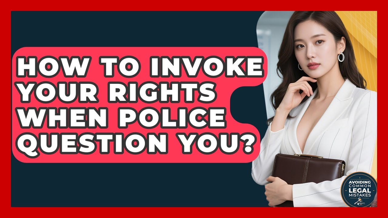 How To Invoke Your Rights When Police Question You? - Avoiding Common Legal Mistakes