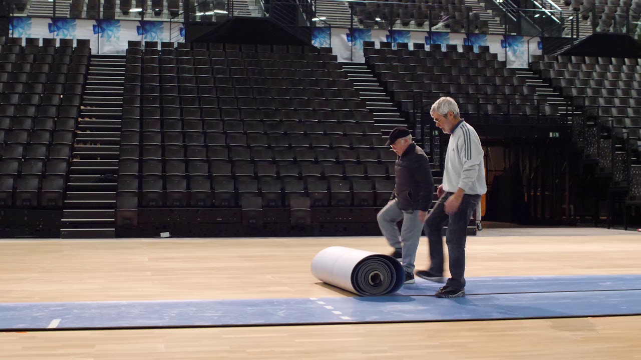 Montage / Démontage de la Sud de France Arena - 04.01.2018