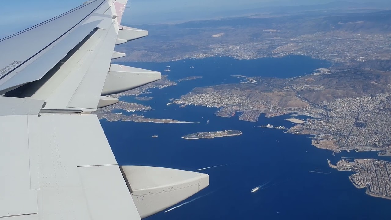Beautiful landing at Athens International Airport ✈️ (ATH) Greece