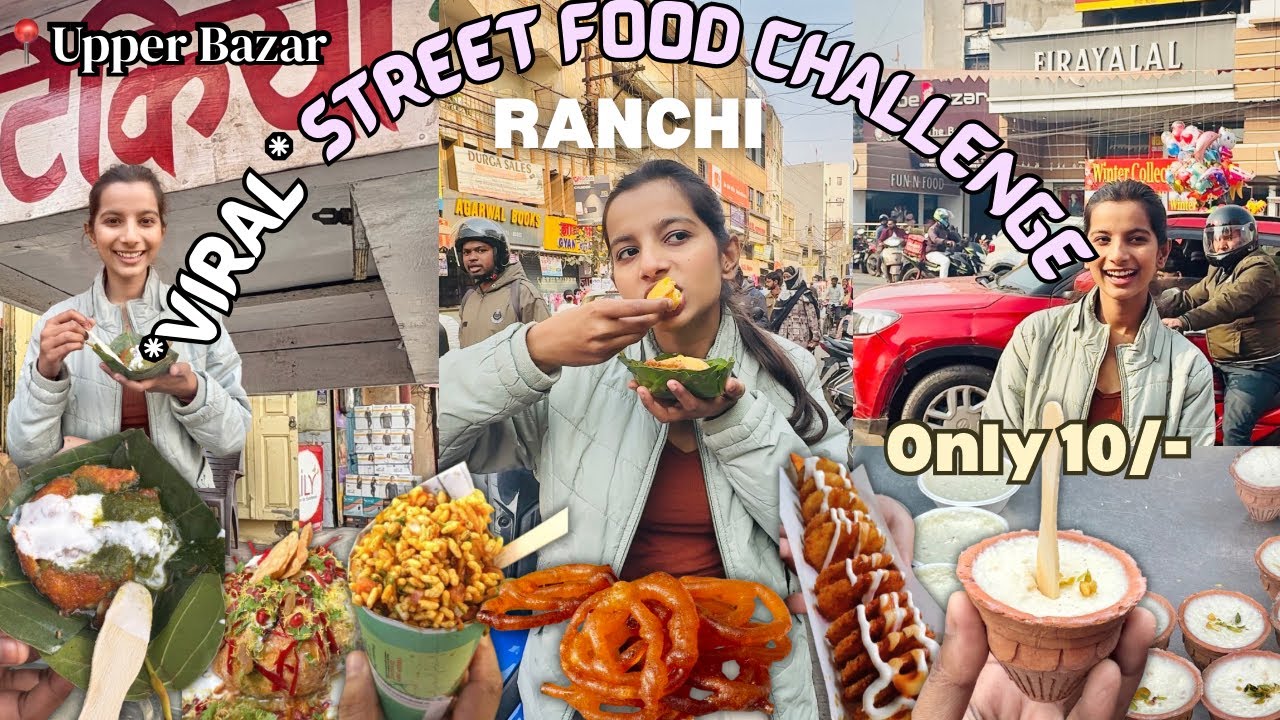 Trying *VIRAL*street food😋in RANCHI📍UPPER BAZAAR😍❤️