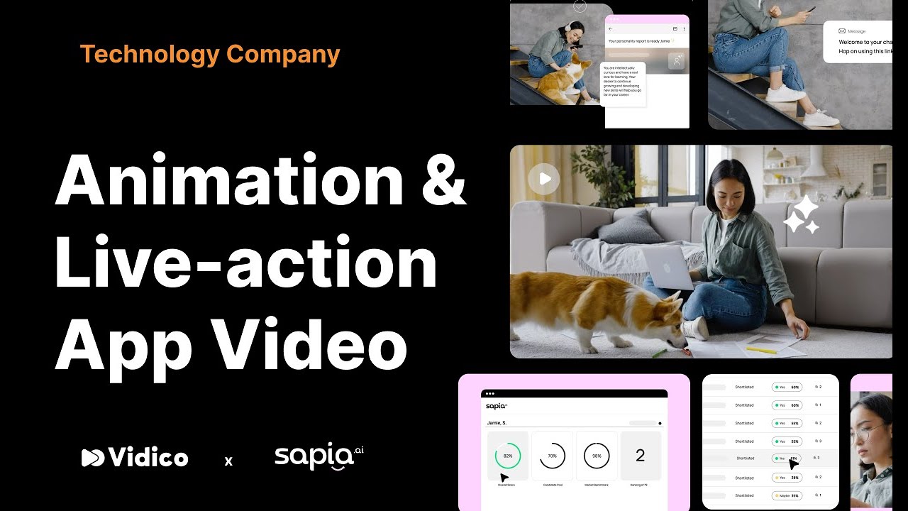 Animation & Live-Action Video | Sapia.ai | Vidico