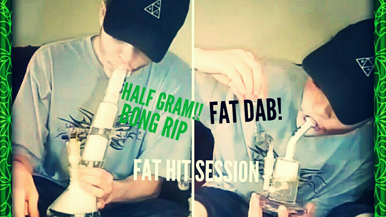 MY BIGGEST DAB YET/HALF GRAM BONG RIP!!