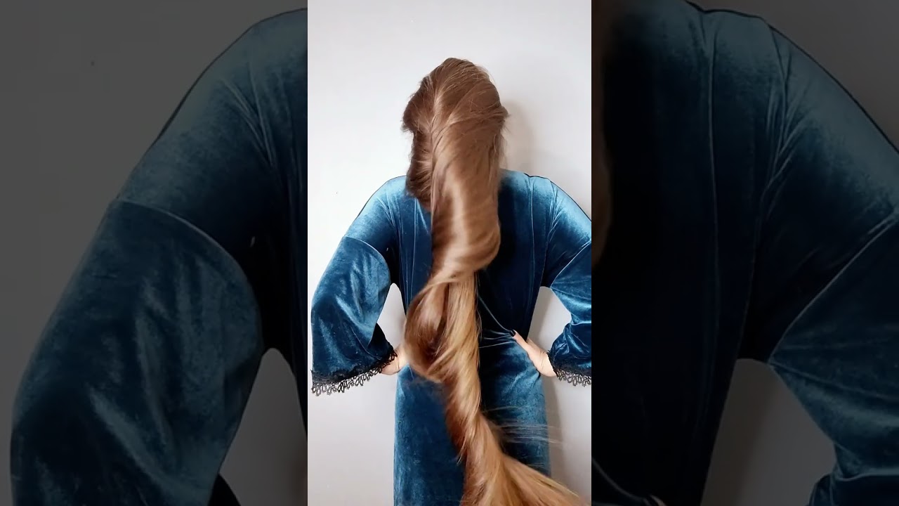 Bun drop. Silk Hair. Ukrainian Rapunzel.