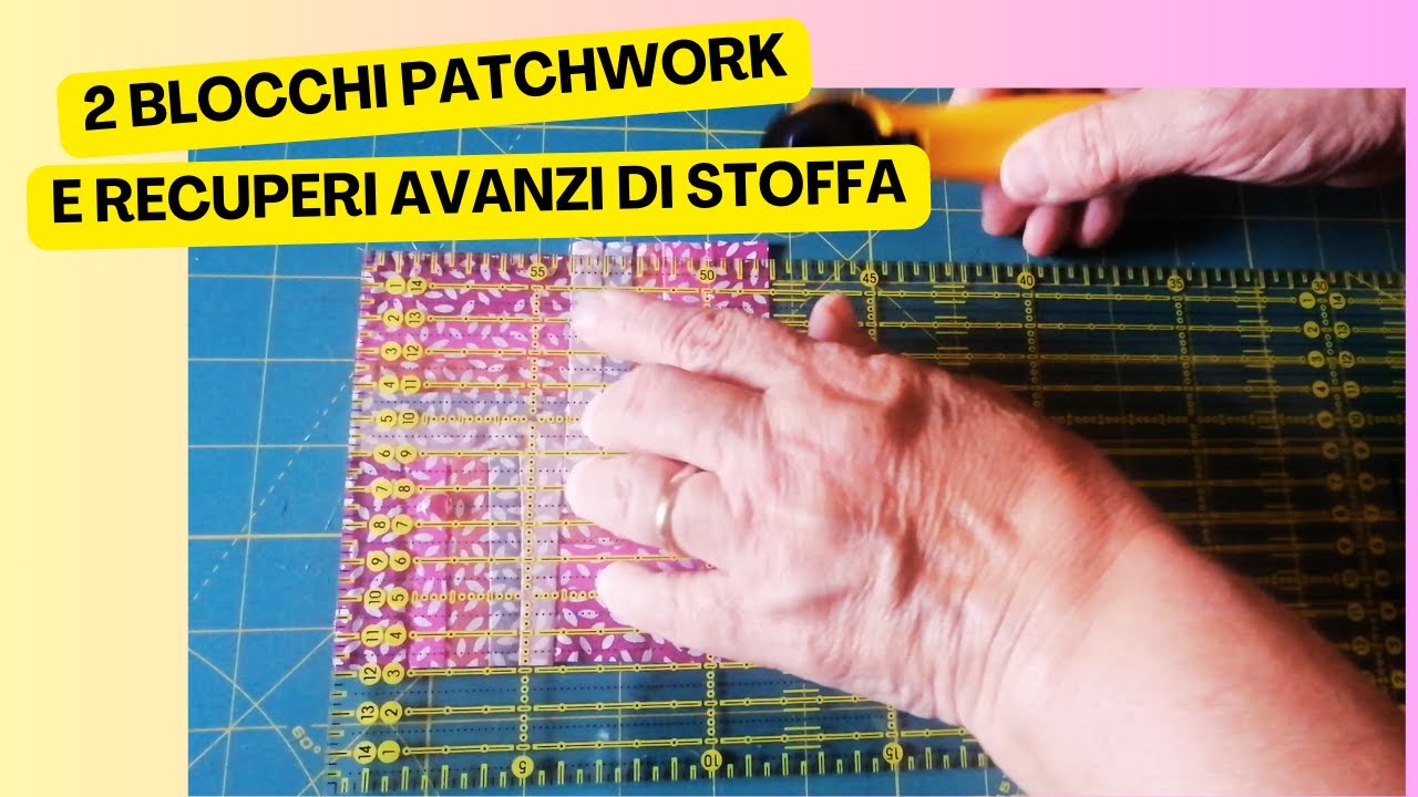 2 blocchi patchwork tutorial 🔹 cuci ritagli di stoffa 🔸 handmade patchwork block from scraps