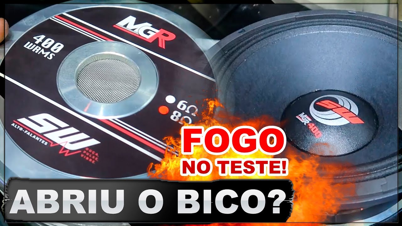 Testei o Médio de 10 Polegadas SW MGR 400 e ocorreu uma EXPLOSÃO durante o teste!