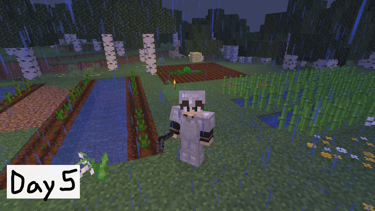 Farming Frenzy | One Minecraft Day at a Time – Day 5