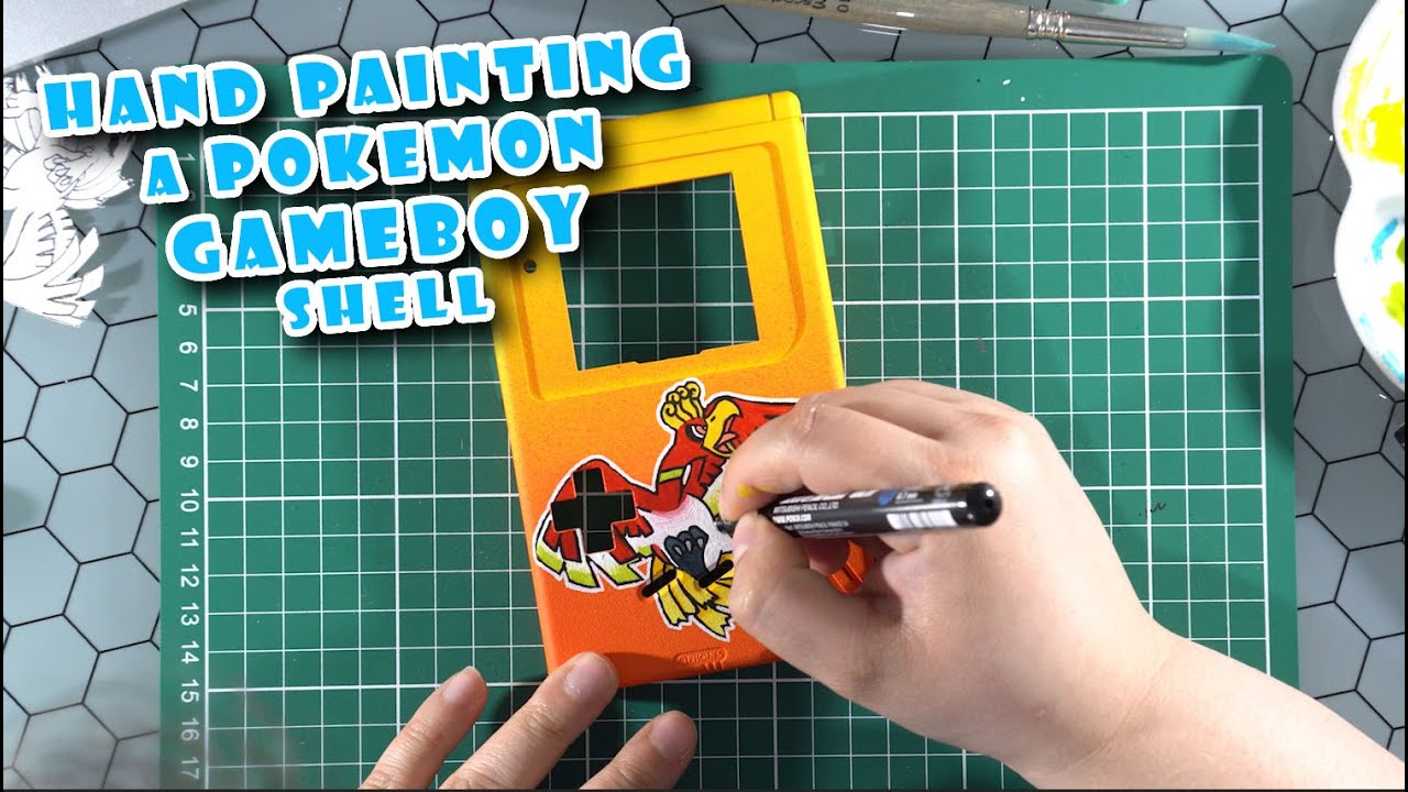 Painting a Pokemon Gameboy shell