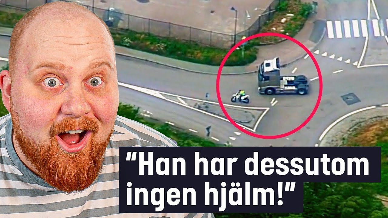 Reagerar p&aring; VILD Polisjakt mot Motorcykel SNUBBE!