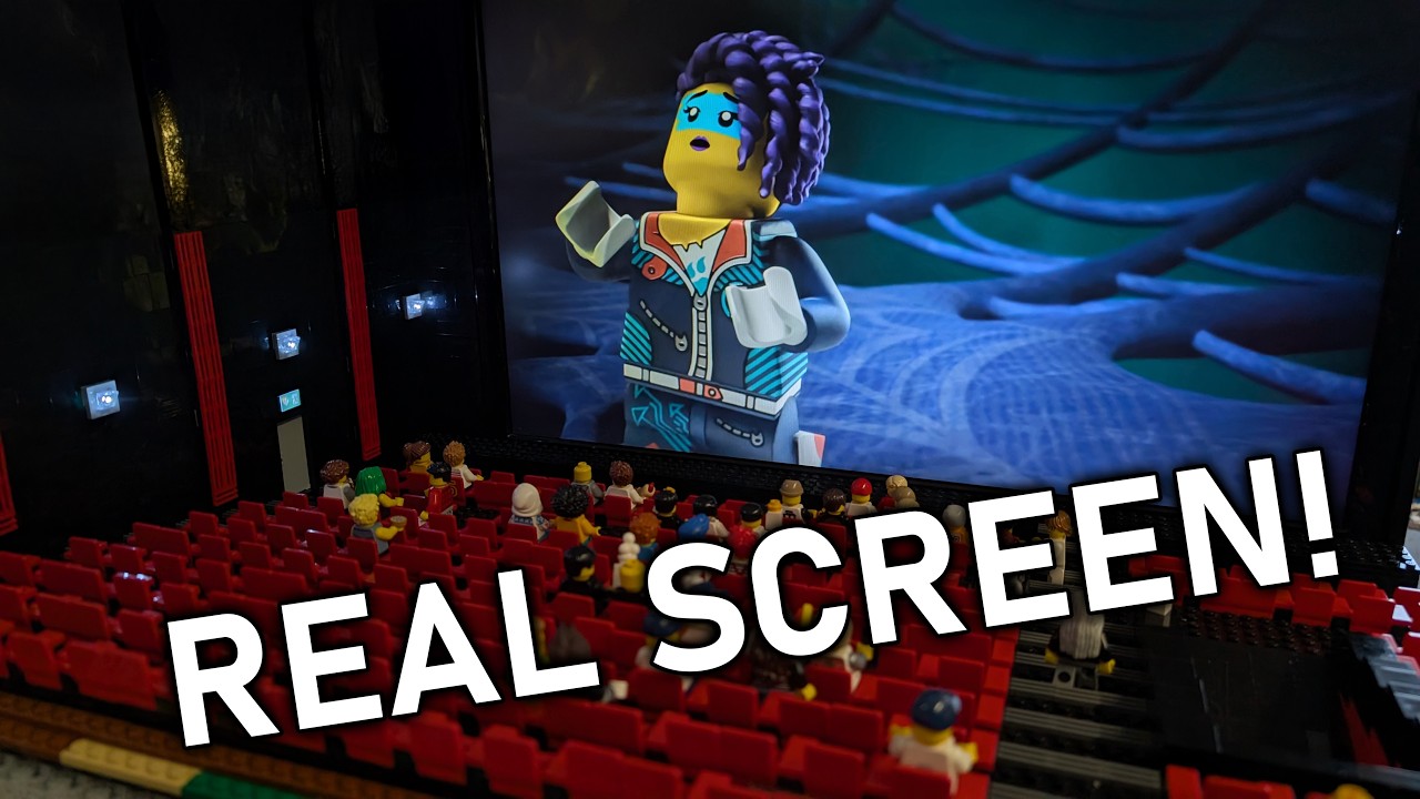 I Built a REAL 23-Inch Cinema Screen in My LEGO City! 🎬