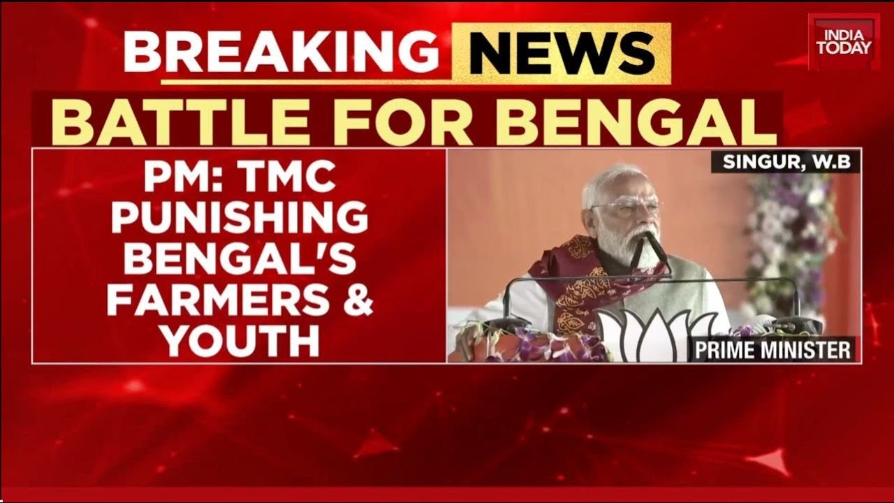 PM Narendra Modi: 'BJP's Double Engine Govt Is Essential For Bengal's Development' | India Today