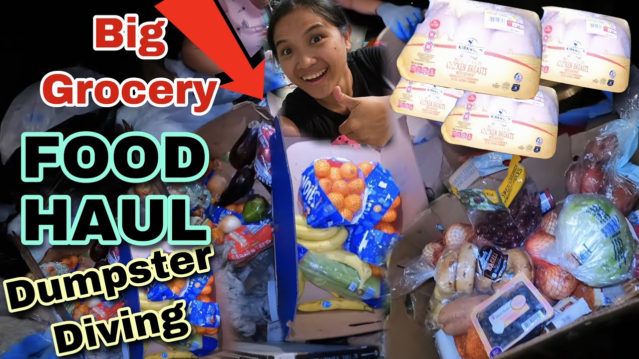 DUMPSTER DIVING DAMING TINAPON NA PAGKAIN SA AMERICA SAMANTALANG MARAMING NAGUTUM SA PANAHON NGAYON