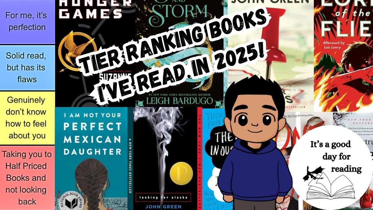 Ranking the 25 books I read this year!