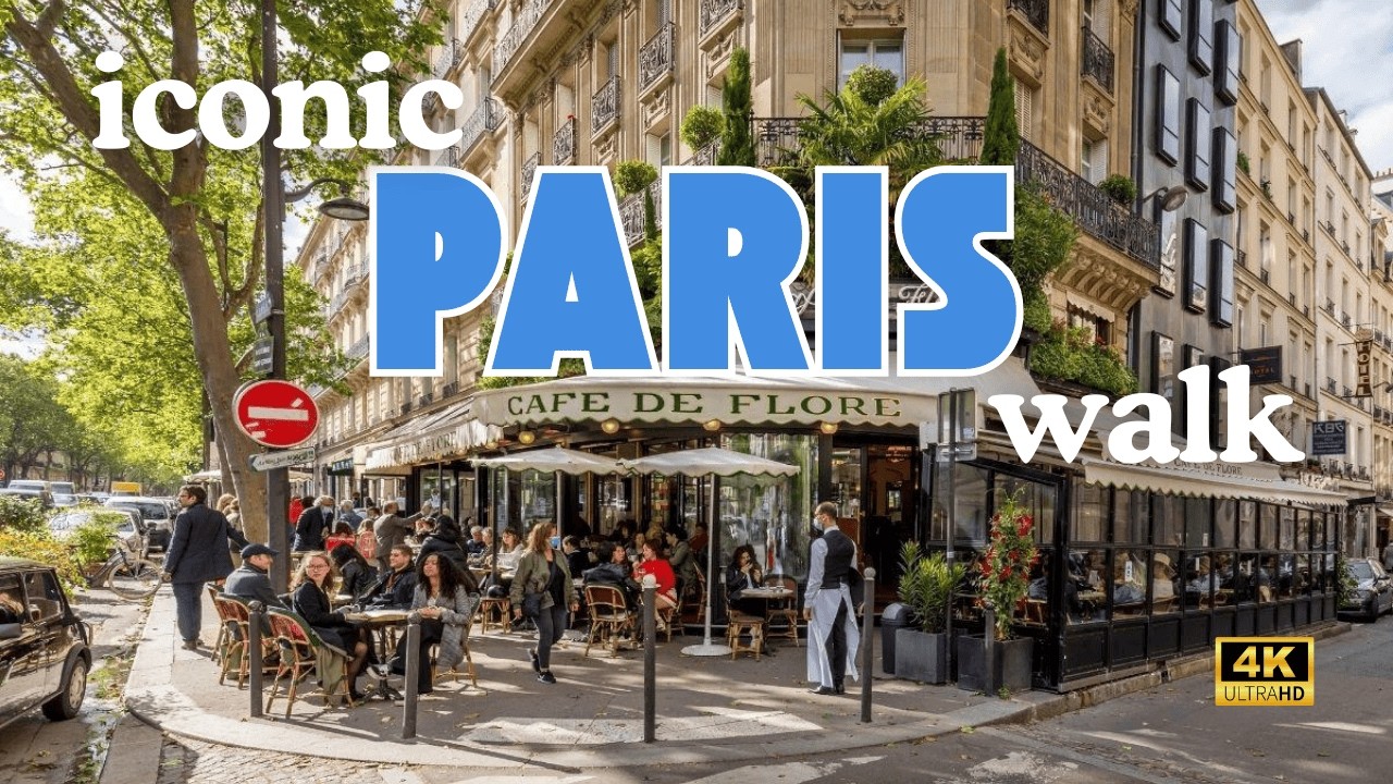 [4K] Elegant Paris Walking Tour 🇫🇷 Iconic Caf&eacute;s & Historic Streets | Louvre & Place Vend&ocirc;me
