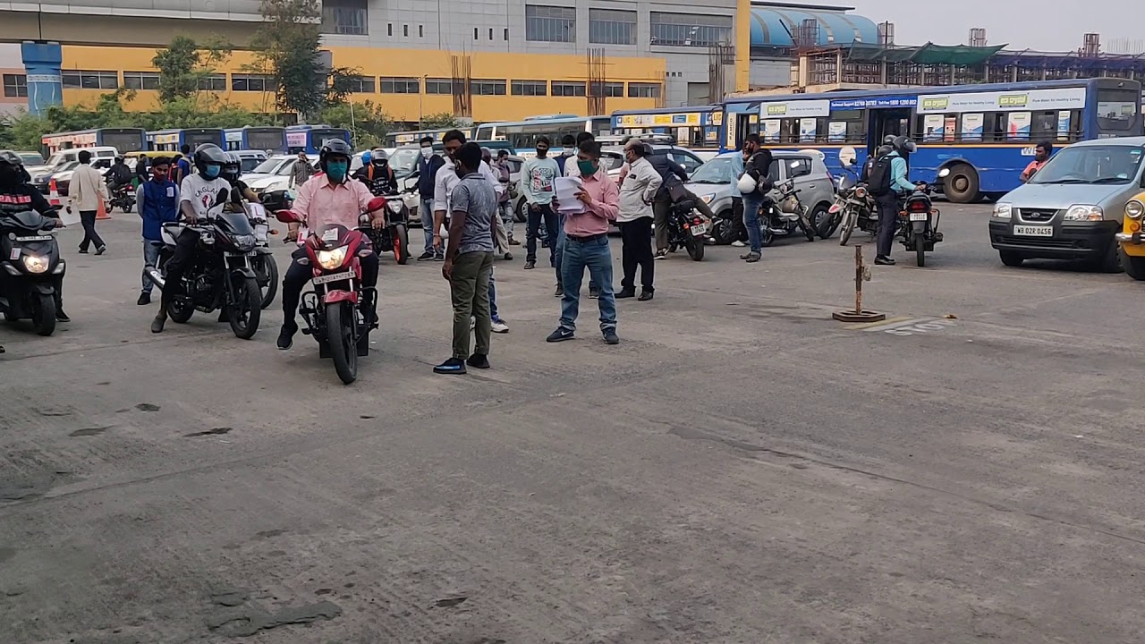 Salt Lake RTO Motorcycle Driving Test for issue of Driving License