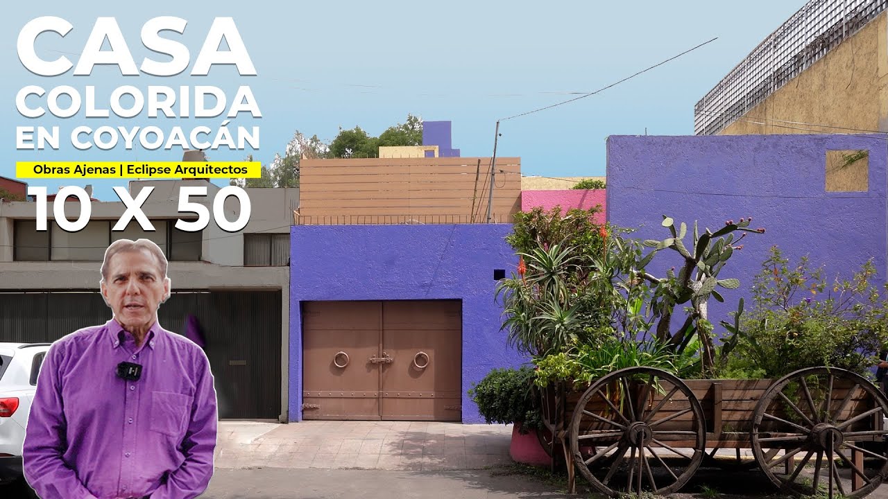🔺INCREÍBLE CASA CON COLORES MEXICANOS en COYOACÁN  CDMX | Obras Ajenas | Eclipse Arq🔺