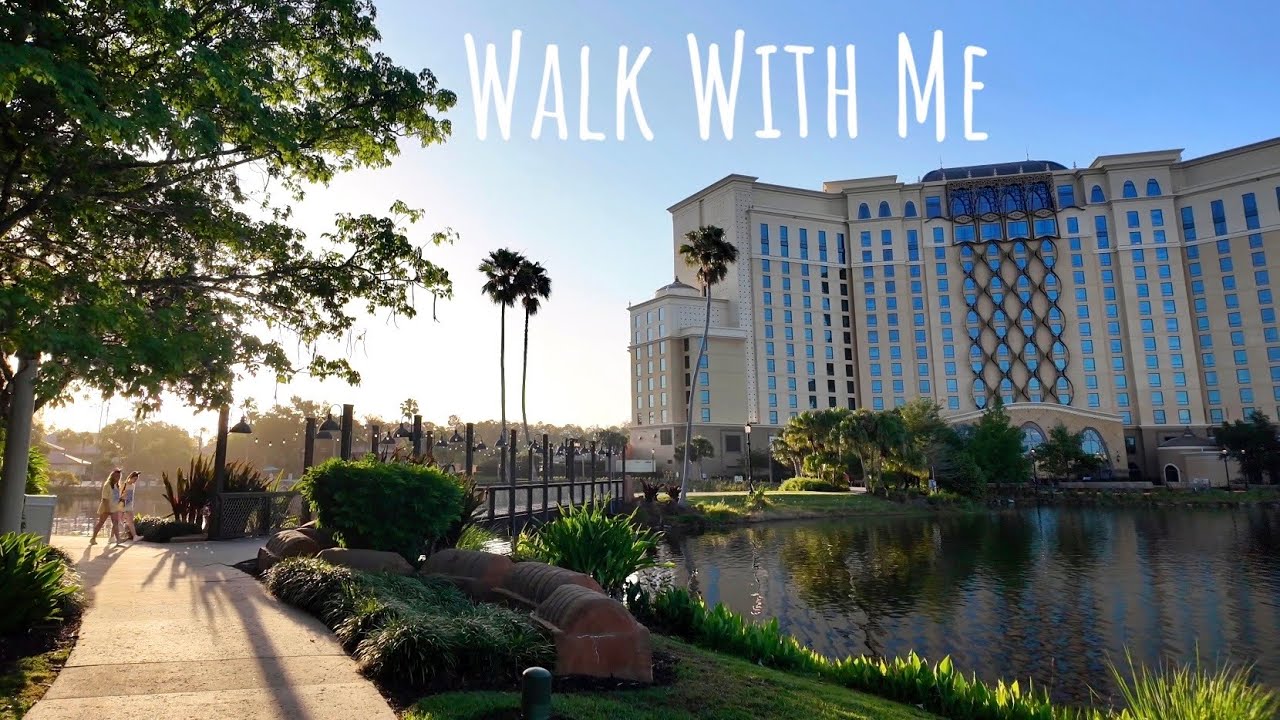 A Quiet Disney Resort Walk | Bus & Monorail Journey to EPCOT