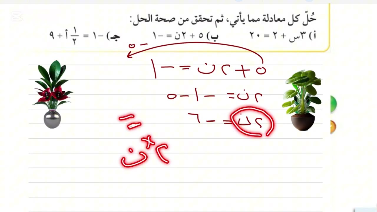 حل معادلات ذات خطوتين رياضيات ثاني متوسط الفصل الدراسي الثاني#التعليم #رياضيات