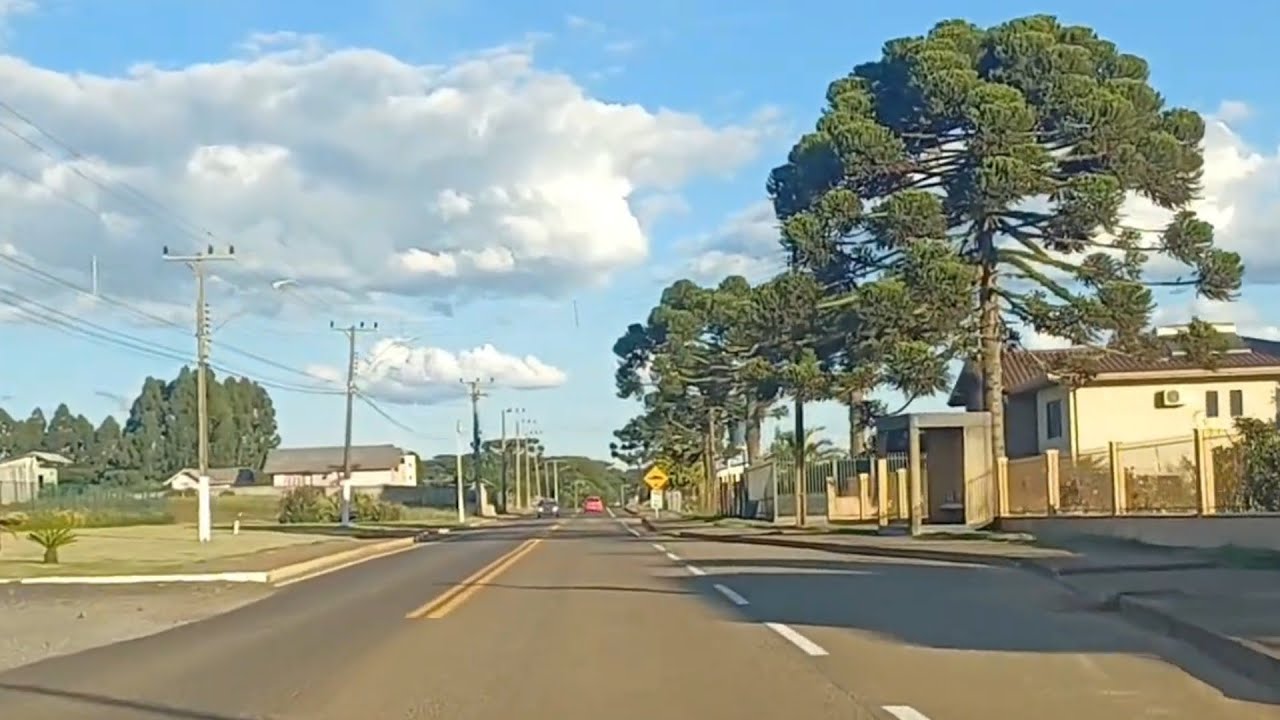 Campo belo do sul dando uma volta de carro pelo centro