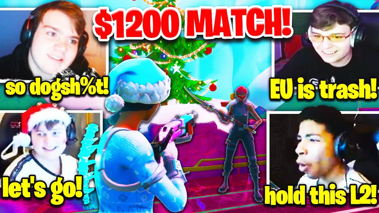 MONGRAAL + BENJYFISHY *FINALLY* WAGER CLIX, UNKNOWN, & KHANADA for $1200! (Fortnite Box Fights)