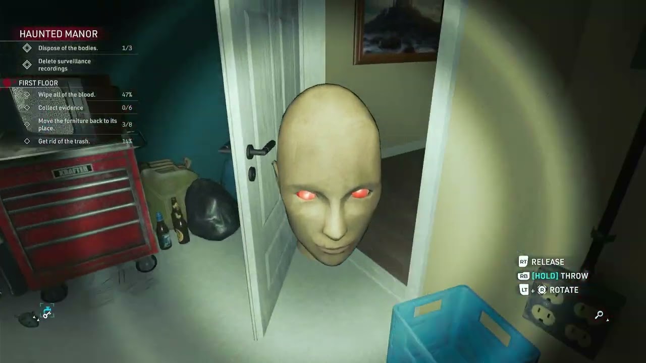 creepy mannequin in Crime Scene Cleaner
