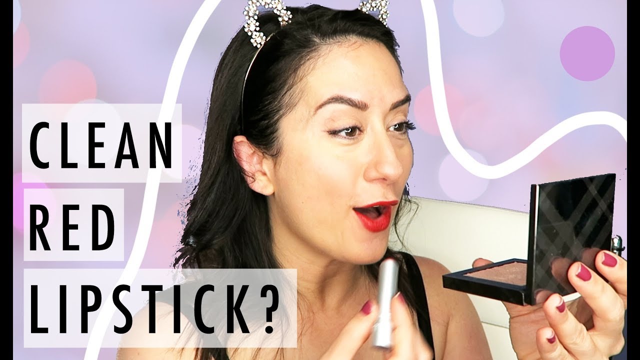 BEFORE AND AFTER Makeup Review, RMS Beauty GRWM Red Lipstick