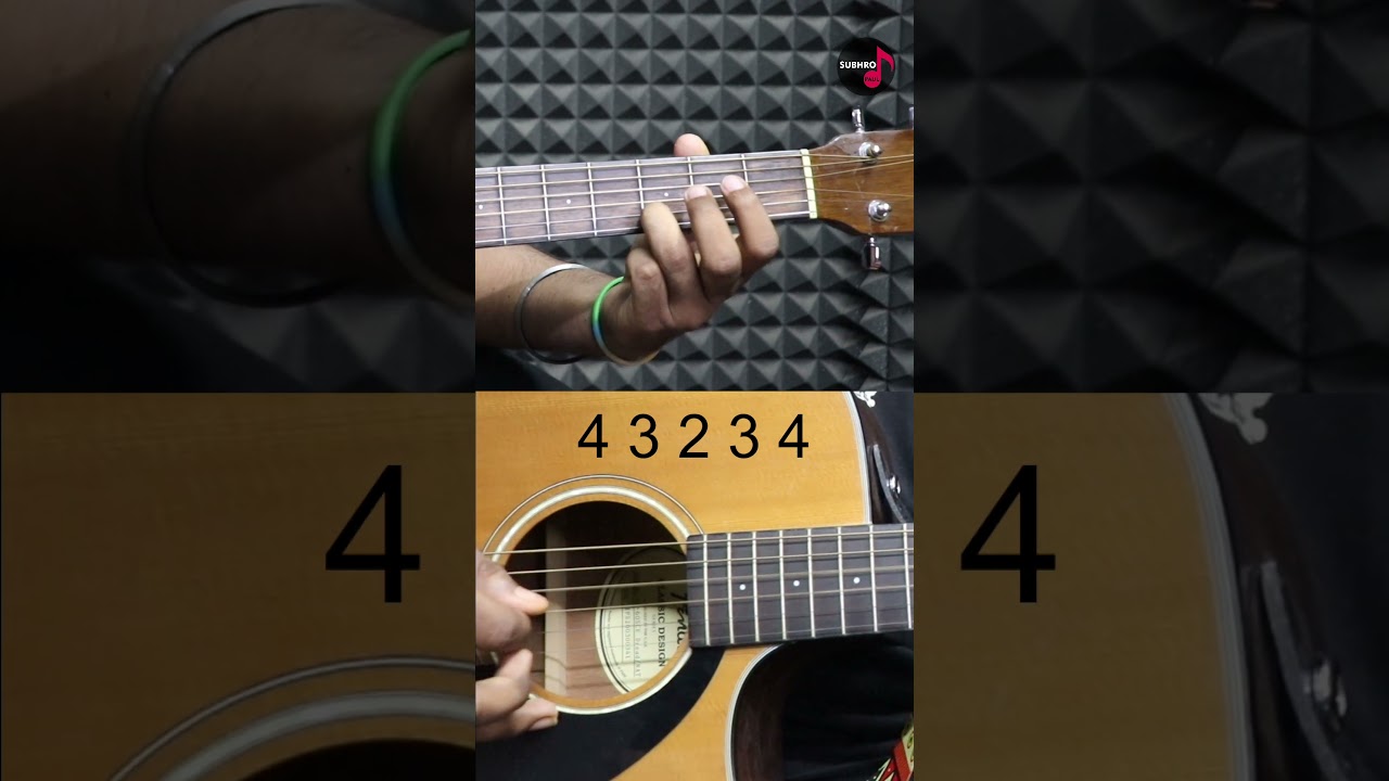 Pani Da Rang Guitar Lesson | Intro | Easy Way | Subhro Paul #shorts #guitar