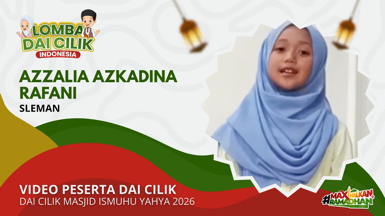 Azzalia Azkadina Rafani | Dai Cilik Masjid Ismuhu Yahya 2026