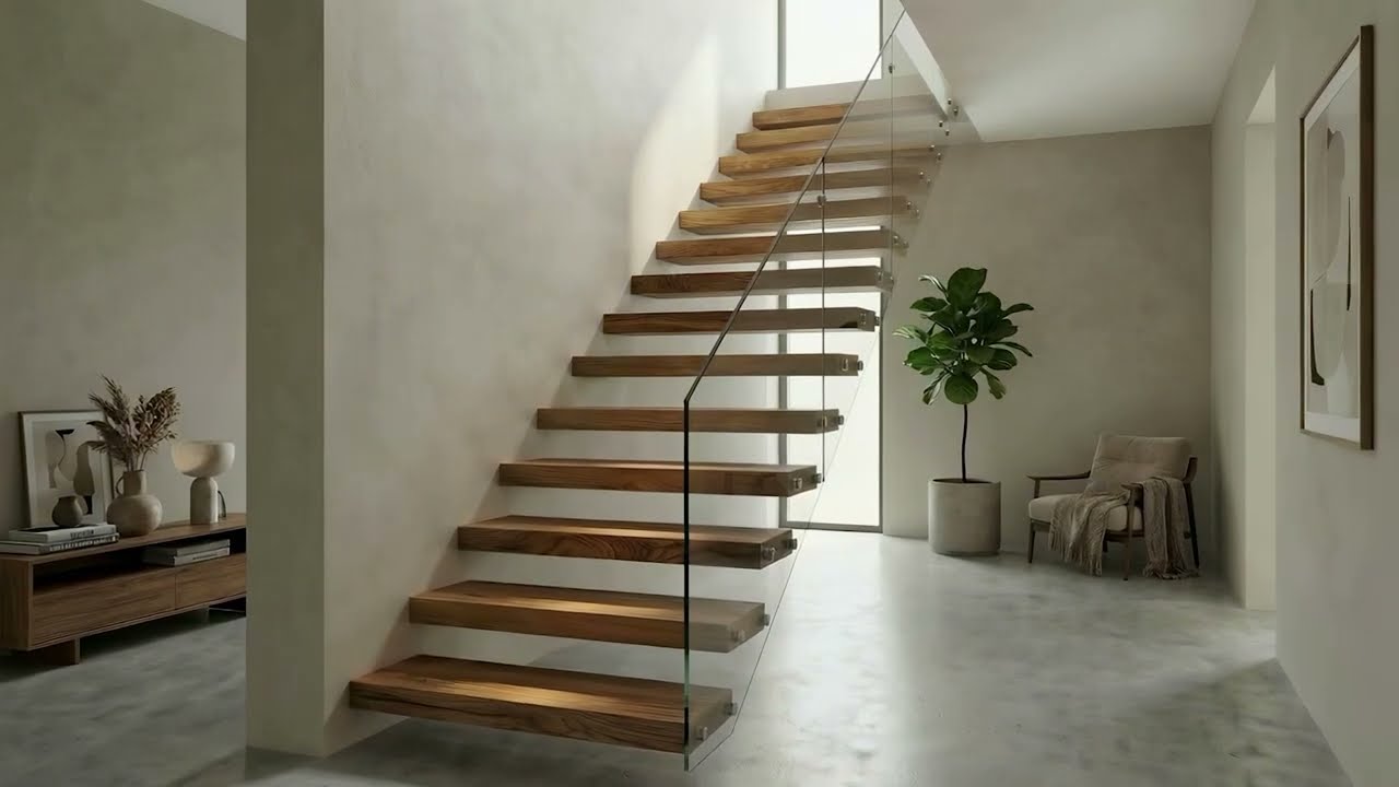 LEVITY Floating Staircase | Minimalist Steel & Wood Design