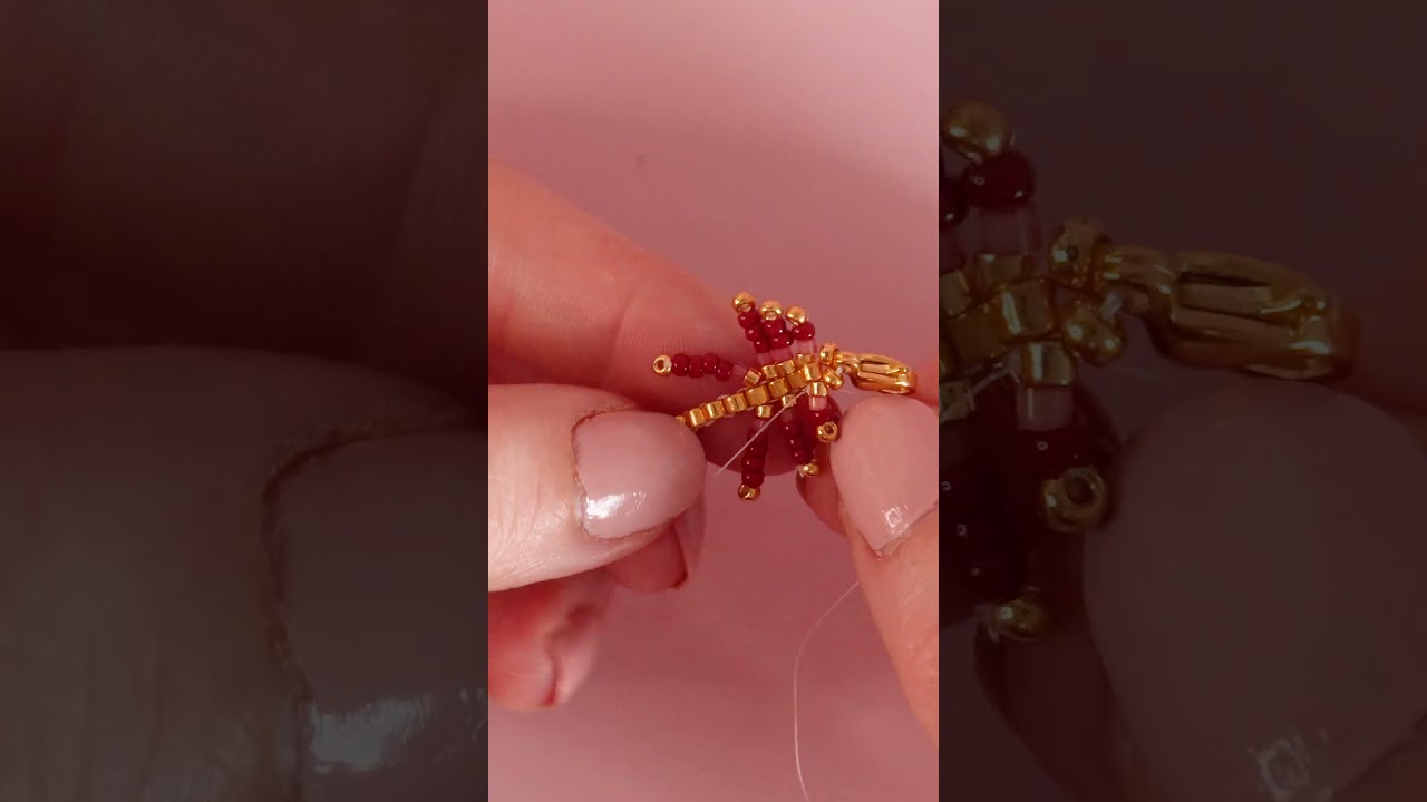 Bracelet franges en tissage de perles Miyuki !