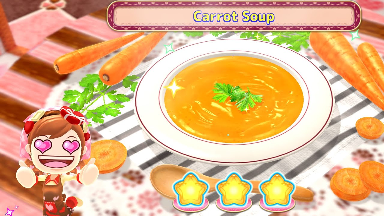 Cooking mama cuisine recipe #127 NO COMMENTARY// carrot soup 