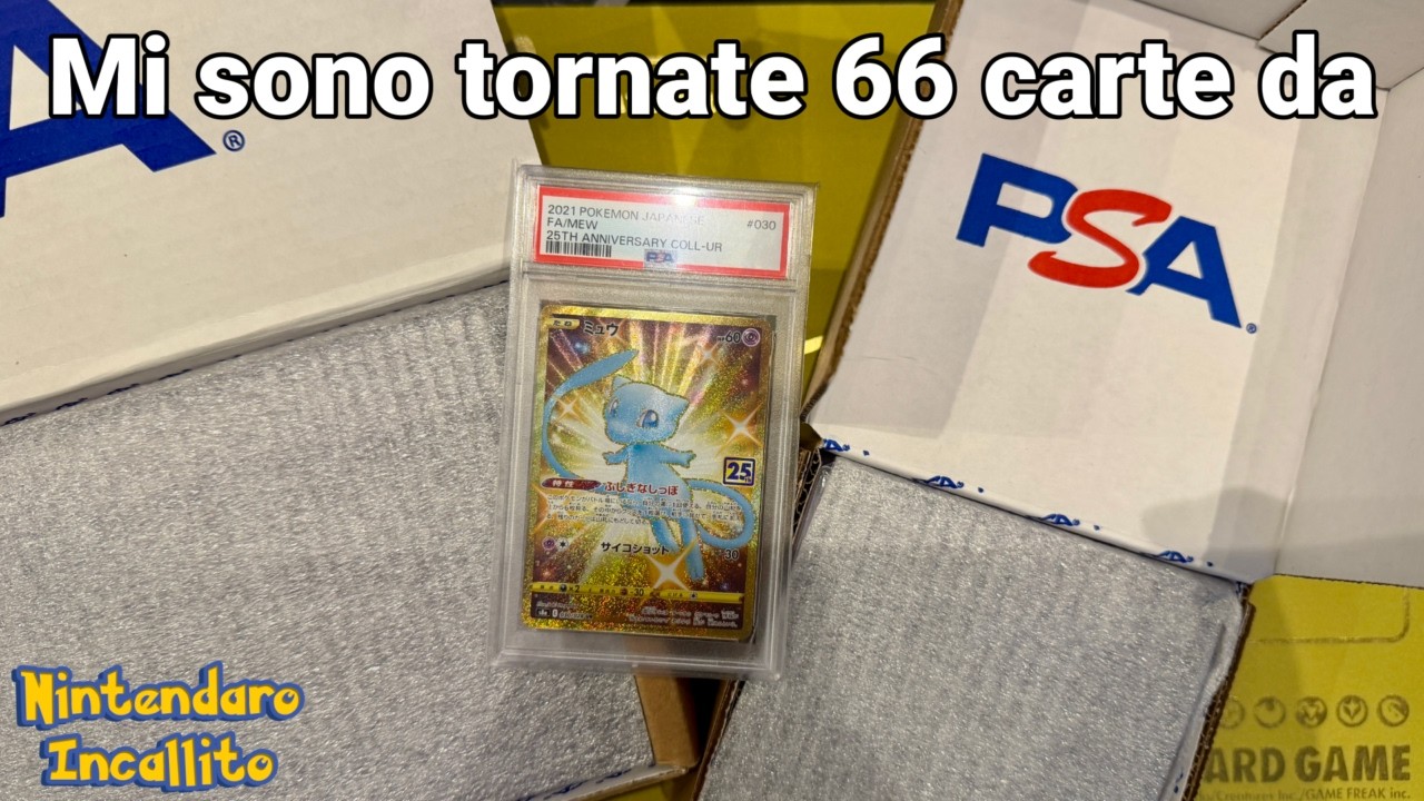 Mi sono tornate 66 carte da PSA!