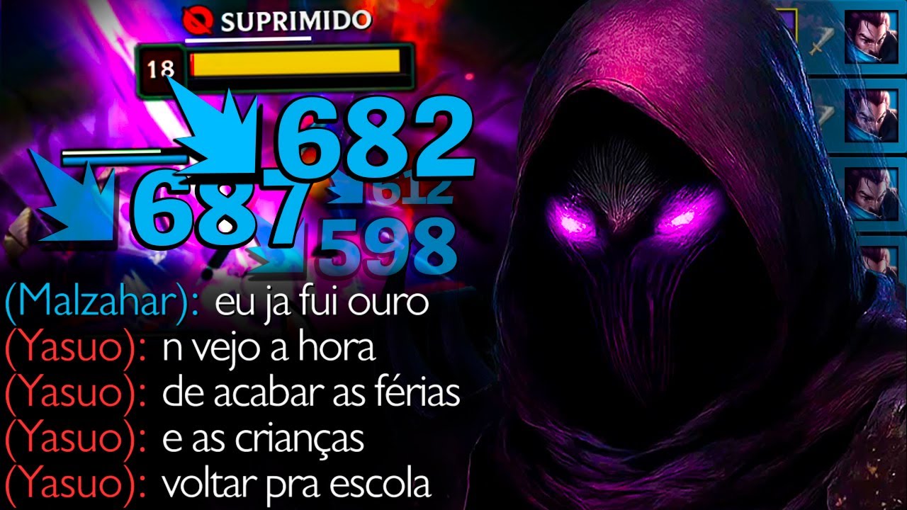 MALZAHAR COM 1 BUILD PRA DELETAR YASUO DO PLANETA TERRA KKKKKKKKKKKK