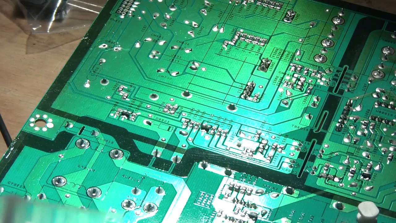 Samsung LCD TV repair bad power supply not starting bad Capacitor