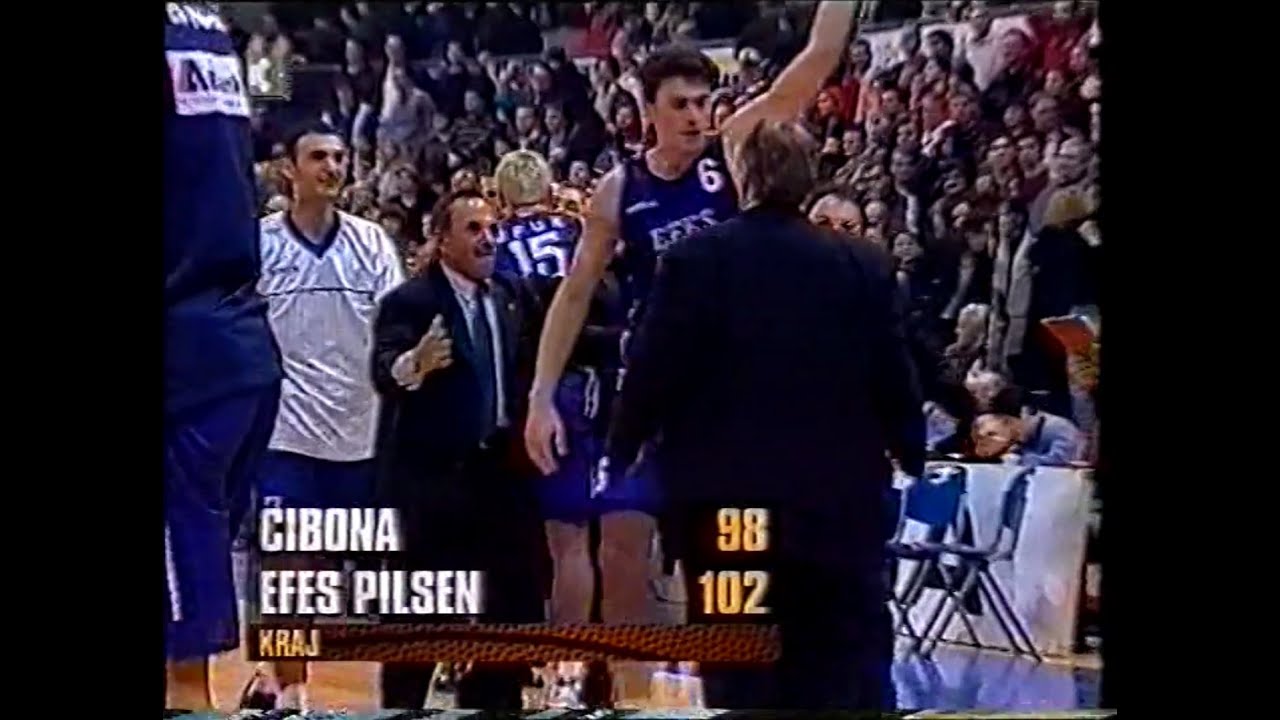 #EfesPilsenClassics || Cibona Zagreb 98-102 Efes Pilsen (06/03/1998) 3-Overtime Historic Winning