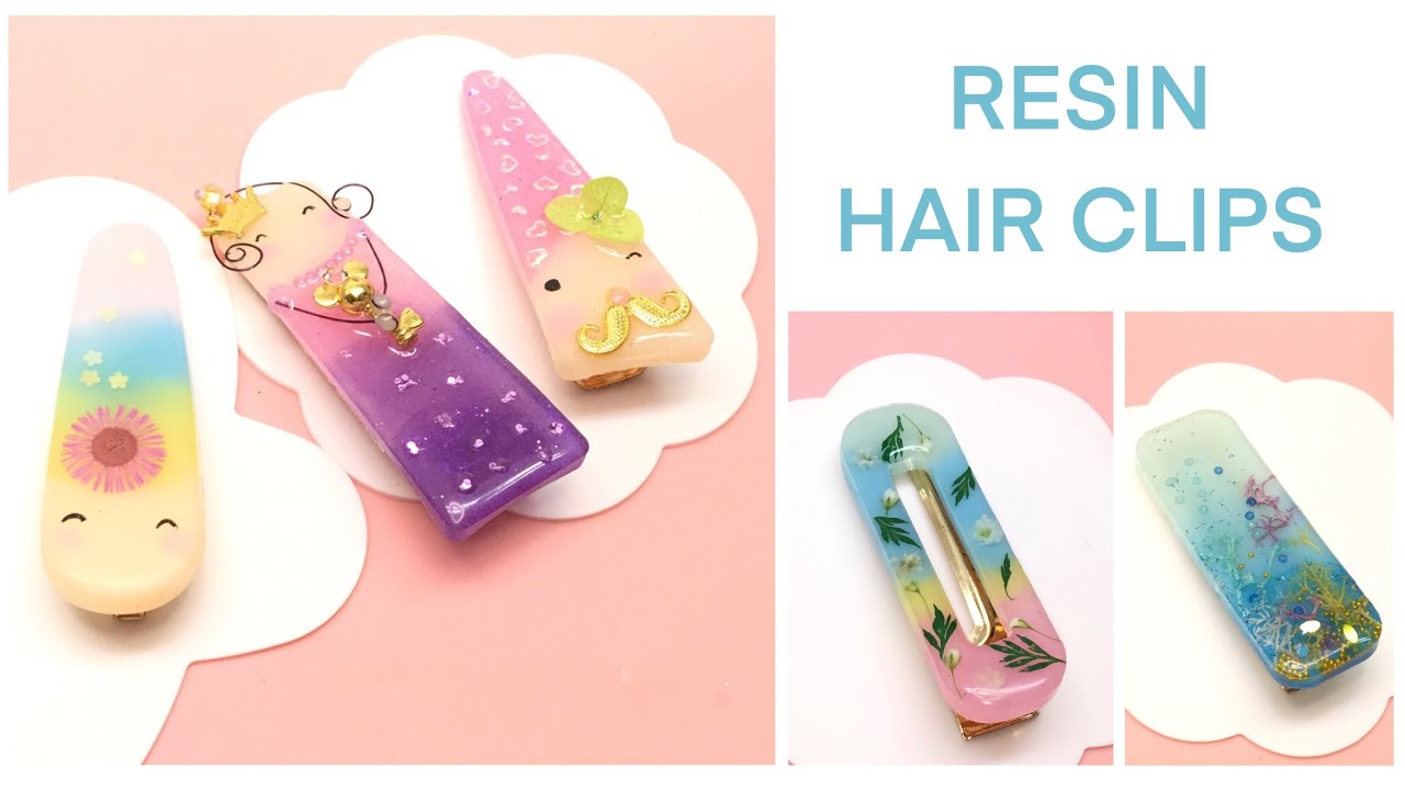 Resin Crafts- Hair clips- DIY- Tutorial