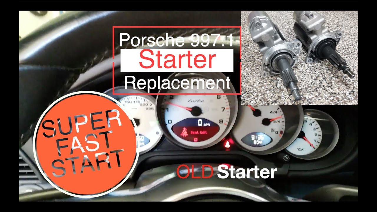 Porsche 911/ 997 turbo DIY Starter Replacement