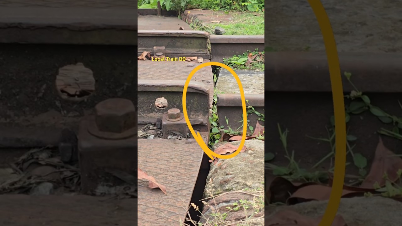 Not equal rail alignment, wheels passed. #train #shorts