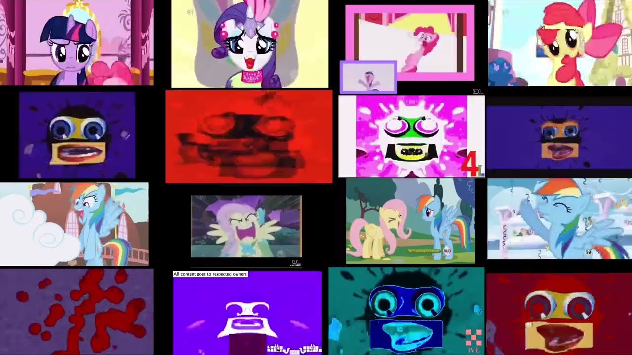 Lily's My Little Pony vs Klasky Csupo Sparta Remix 16parison (V2) (Read the description)