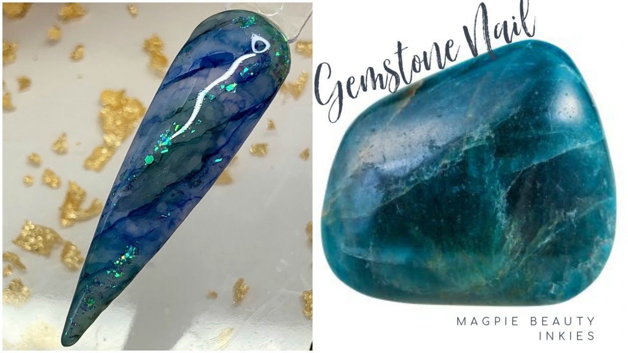 Gemstone Effect Marble Nails | Magpie Inkies | Pretty Miss Nails