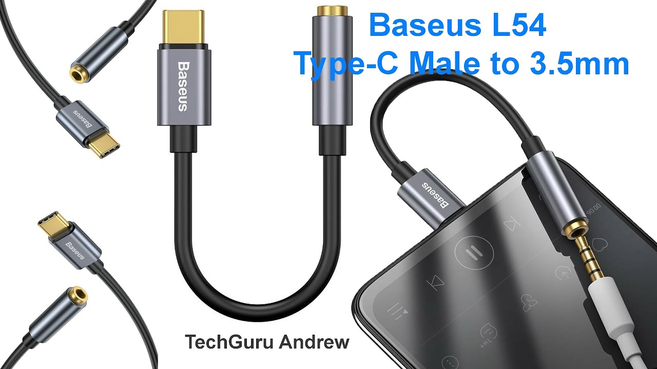 Baseus Converter L54 Type-C Male to 3.5mm Female Adapter SOUND TEST