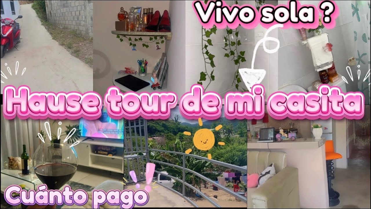 House tour de mi humilde casita 🏠 en un pueblo viviendo sola 😭 cuanto pago de alquiler