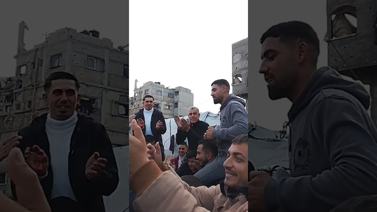 فرح في غزة رغم الم