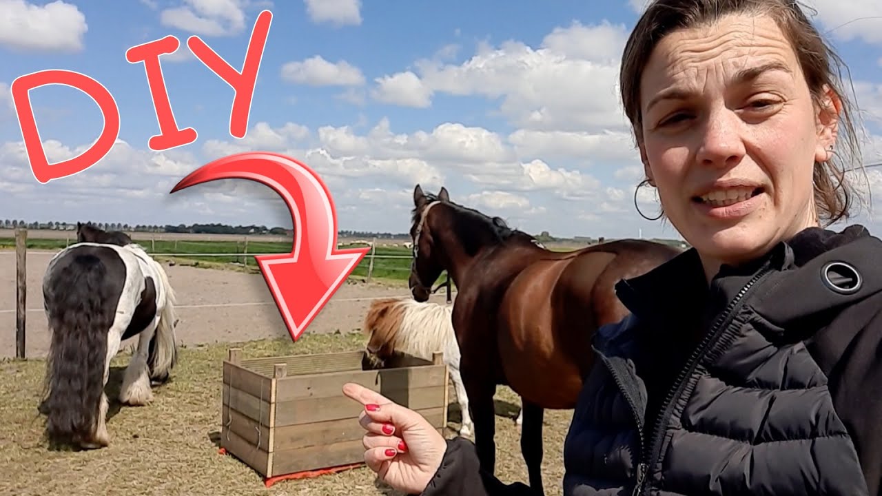 DIY: hoe maak je een SLOWFEEDER / HOOIBAK voor paarden?