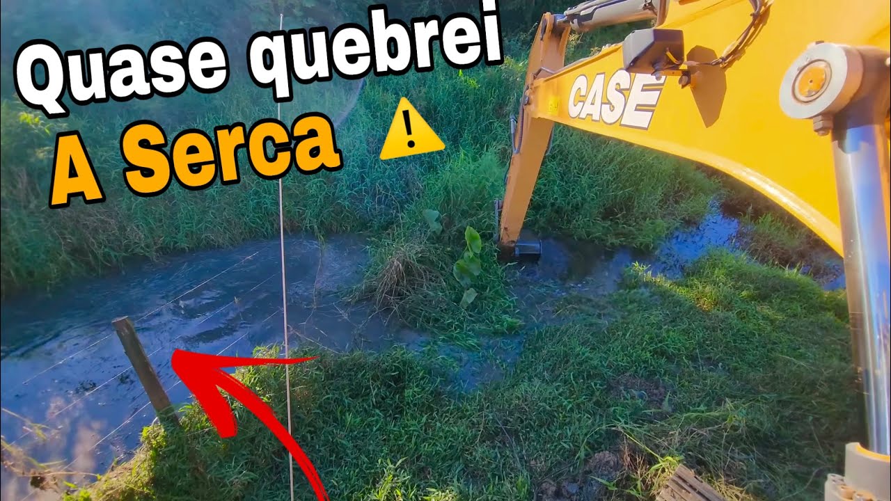 LIMPANDO VALETÃO TOMADO PELOS MATOS e com cuidado para não quebrar a SERCA ⚠️ Escavadeira