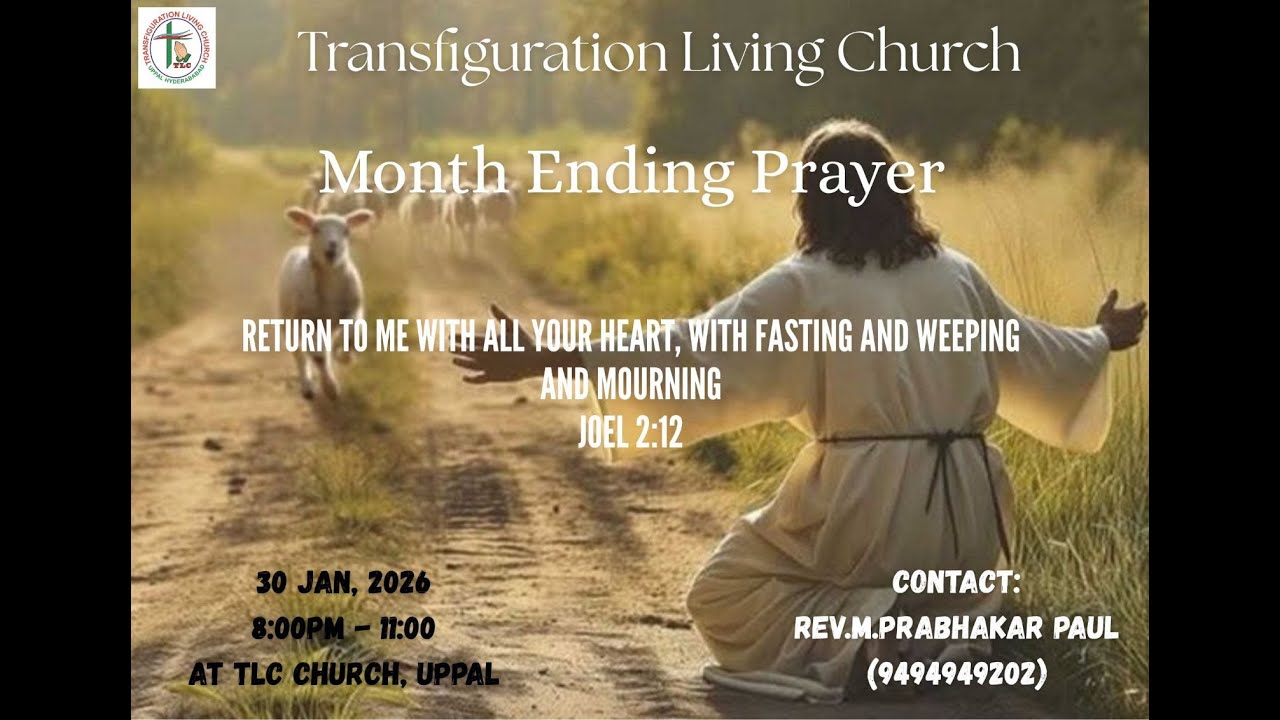 TLC Church | | Month Ending Prayer | | 30/01/2026