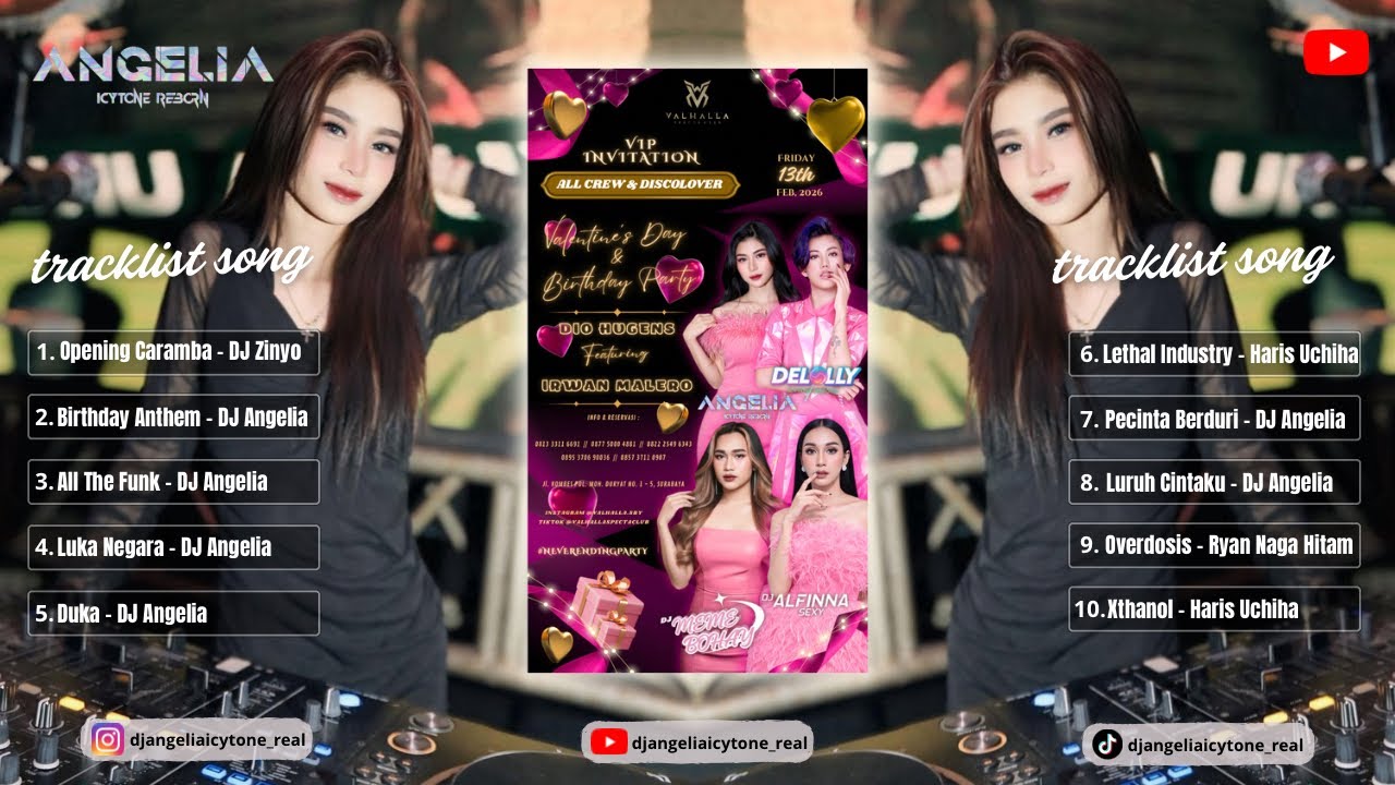 BIRTHDAY PARTY SPECIAL VALENTINE DIO HUGENS FEAT IRWAN MALERO LIVE IN VALHALLA BY DJ ANGELIA ICYTONE