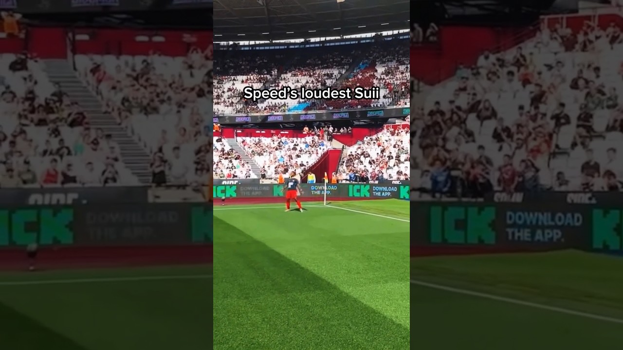ishowspeed does the loudest sui at the charity match 🔥 #ishowspeed #ishowspeedshorts