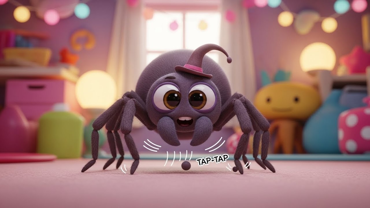 Смеющийся паук на качелях 🕷️😄🎠 | мультфильм для детей и весёлые приключения